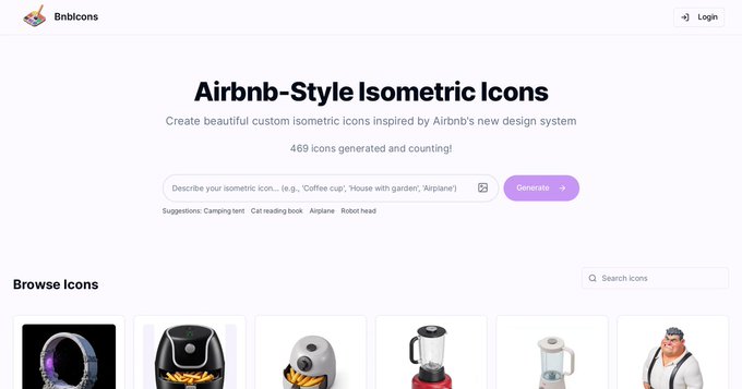 Bnbicons interface